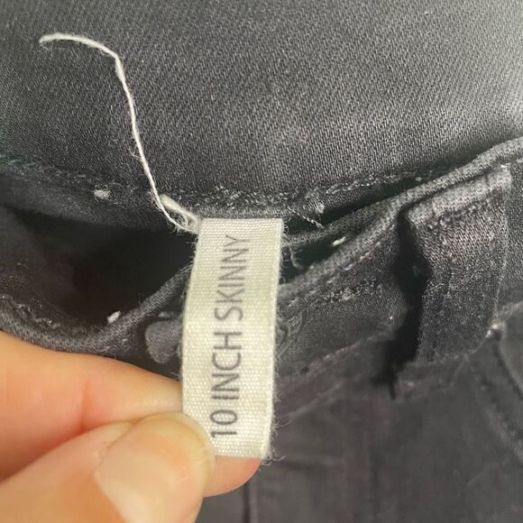 Rag & Bone Women’s Black 10 Inch Skinny Jeans Size 25 - Picture 6 of 9